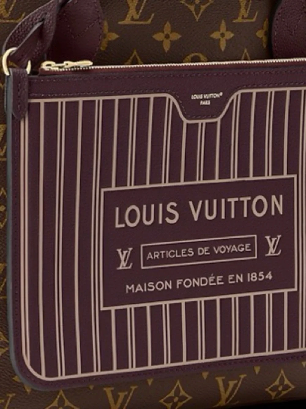 Louis Vuitton Inside Out Neverfull Pouch - Picture 2 of 6